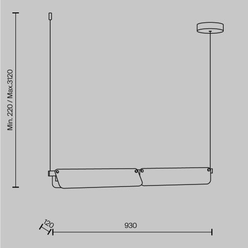 Светильник подвесной Maytoni Flat Modern MOD296PL-L20BC3K - фото 4