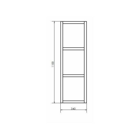 Полка Comforty Дюссельдорф 00004148024CF 30х110 подвесная цвет коричневый