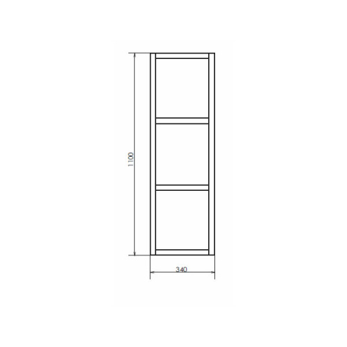 Шкаф подвесной Comforty Дюссельдорф 00004148024CF 34х22х110 - фото 2