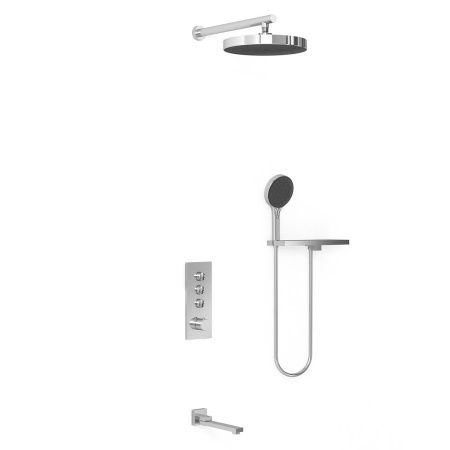 Душевая система Vincea VSFW-433TI2RCH встраиваемая в стену цвет хром с термостатом