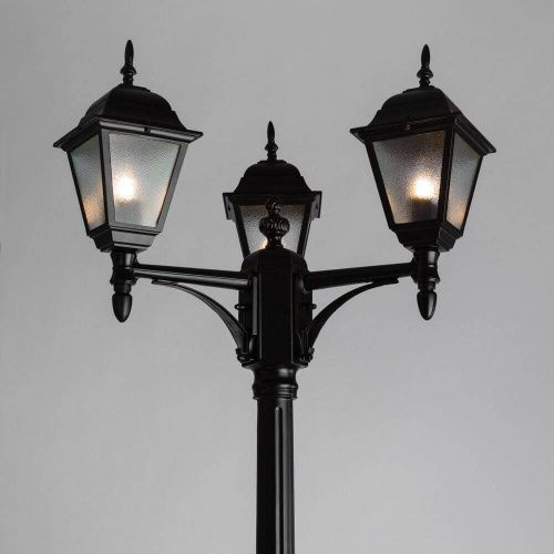 Садово-парковый светильник Arte Lamp Bremen (Бремен) A1017PA-3BK - фото 3