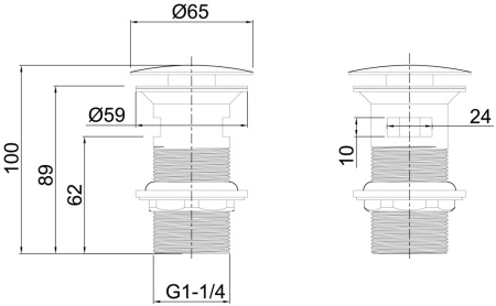 Донный клапан для раковины Allen Brau Priority 5.31023-00