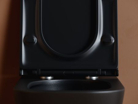 Унитаз подвесной Ceramica Nova UNION CN4009TMB черный с сиденьем микролифт безободковый смыв торнадо