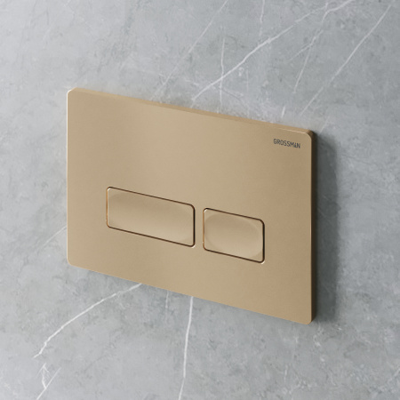 Клавиша смыва механическая Grossman Pragma 700.K31.03.310.310 цвет золото