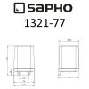 Стакан Sapho OLYMP 1321-77