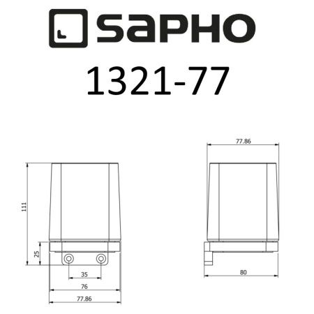 Стакан Sapho OLYMP 1321-77