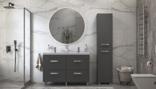 Тумба под раковину Velvex ORLANDO tnORL.120-232 120х45х80 напольная цвет серый - фото 5