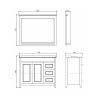 Зеркало Comforty Тбилиси 00003132632CF 90х80 подвесное