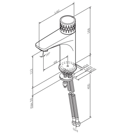 Смеситель Am.Pm Gem F90A02400 на раковину хром