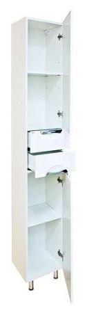 Шкаф-пенал Misty Лаванда Э-Лав05035-011П 40х190 напольный цвет белый