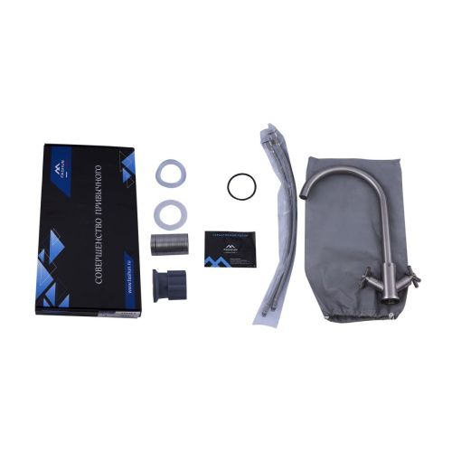 Смеситель для кухни Fashun A54028 на мойку сатин - фото 4