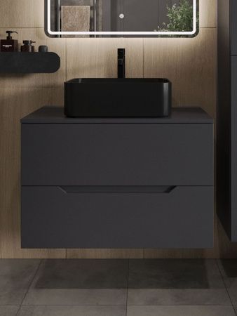 Тумба с раковиной Orange Line Li-80TugMDF+B02-460MB 80х50