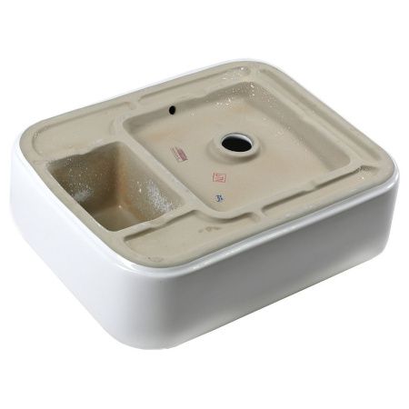 Раковина из сантехнического фарфора Melana 320309-805 50х40 накладная цвет белый 1 отверстие под смеситель