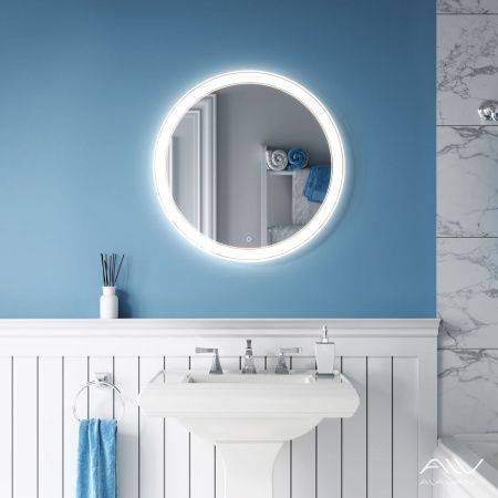 Зеркало с подсветкой и антизапотевателем Alavann Solis ALV0116004 60х60 подвесное
