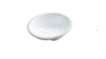 Раковина из сантехнического фарфора Aquatek AQ8091-00 60х40 встраиваемая цвет белый без отверстий под смеситель