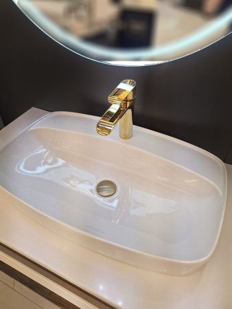 Смеситель AltroBagno Costanza AltroBagnoCostanza0125Or на раковину золото