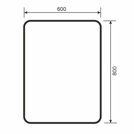 Зеркало с подсветкой и антизапотевателем Uperwood Modul 3049345674 60х80 подвесное