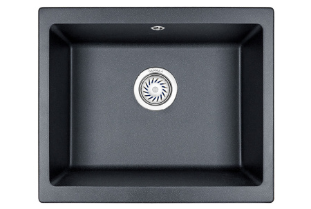Кухонная мойка Granula 5551, ШВАРЦ 55х46 цвет черный поверхность матовая
