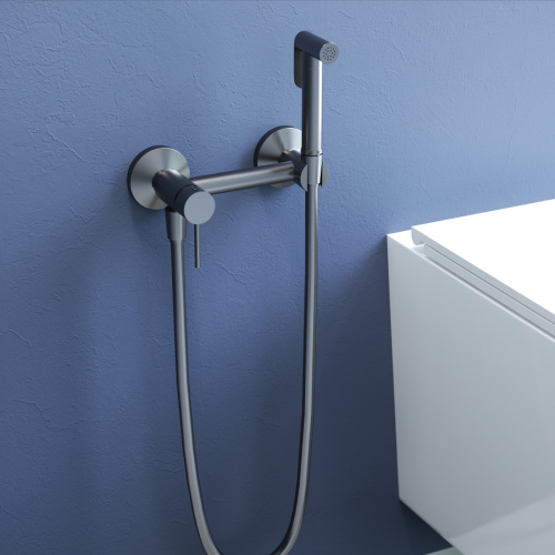 Гигиенический душ со смесителем RGW Shower Panels (Шоувер панелс) 581408215-11 серый - фото 2