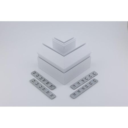 Соединитель магнитного шинопровода угловой плоский для натяжного потолка Aployt Magnetic track 220 (Магнетиц трацк 220) APL.0284.10.04