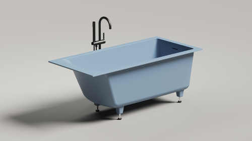 Ванна из искусственного камня Salini CASCATA 105022MF 150х70 встраиваемая прямоугольная - фото 5