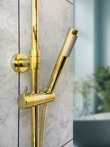 Душевая стойка AltroBagno Costanza AltroBagnoCostanza030419Or настенная цвет золото - фото 4 Душевая стойка AltroBagno Costanza AltroBagnoCostanza030419Or настенная цвет золото - фото 4