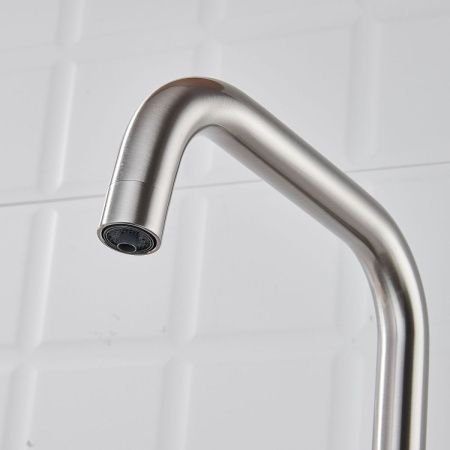 Смеситель для кухни Shevanik S528L на мойку сатин