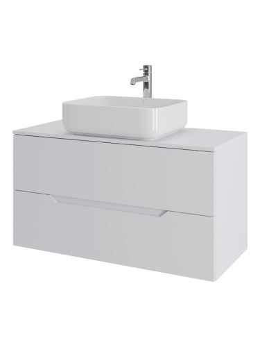 Тумба с раковиной Orange Line Li-100TuwMDF+B05-500W 101х46х68 - фото 2