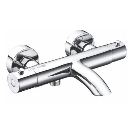 Смеситель для ванны Wasserkraft Berkel 4800 4811 Thermo настенный хром с термостатом