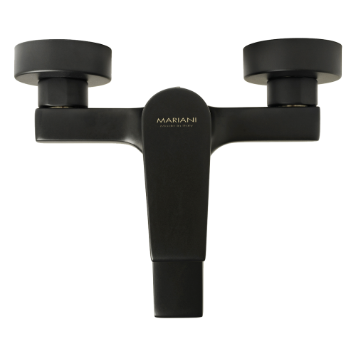 Смеситель для ванны Mariani Artic B14212AT00 настенный черный без термостата - фото 2