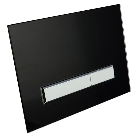 Клавиша смыва механическая Lavinia Boho RelFix 38050701 цвет черный глянцевый/белый