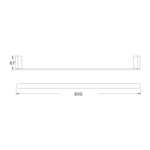 Полотенцедержатель Rose RG17 RG1717 - фото 3