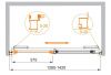 Душевая дверь Cezares LUX-SOFT LUX-SOFT-W-BF-1-140-C-Cr-IV 140х200 стекло прозрачное профиль хром