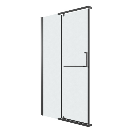 Душевая дверь Grossman Pragma 100.K33.03.110.21.02 110х195 стекло текстурное профиль черный матовый