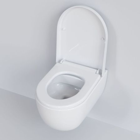 Унитаз подвесной Ambassador Abner 103T20001R-102T20001 белый с сиденьем микролифт