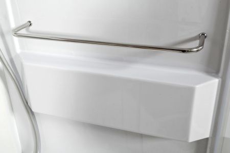 Душевая кабина AvaCan L608NLED 80х80 четверть круга без крыши ориентация универсальная