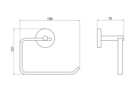 Бумагодержатель Aquatek БЕТТА AQ4608MB
