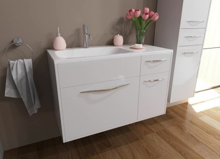 Тумба с раковиной Эстет Barcelona ФР-00003593 90х45х61 подвесная цвет белый