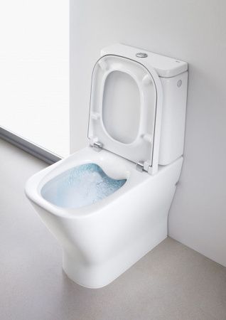 Чаша унитаза напольная Roca The gap 734273700H цвет белый без бачка без сиденья безободковая смыв торнадо