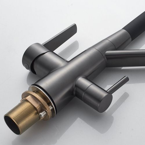 Смеситель для кухни Shevanik S968T на мойку оружейная сталь - фото 5