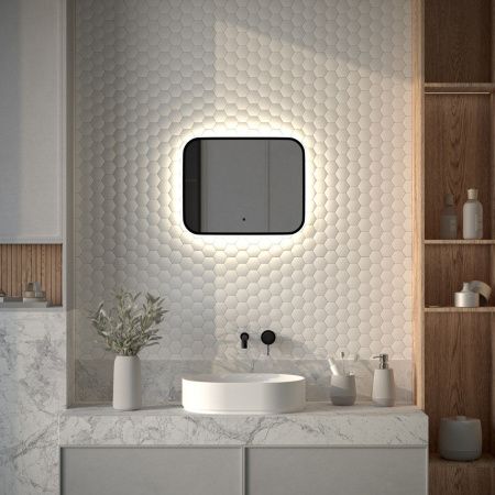 Зеркало с подсветкой Defesto AURA DF 2961RH 50х40 подвесное