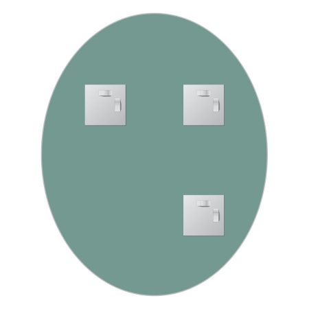 Зеркало Evoform Primary BY 0026 40х50 подвесное