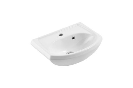 Раковина из сантехнического фарфора Rosa Уют 306 50х40 накладная цвет белый