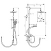 Душевой гарнитур Hansgrohe Vernis Blend 26272670 настенный хром