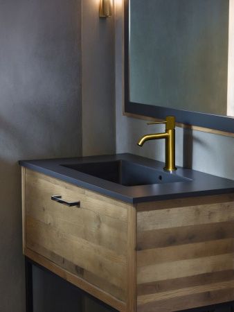 Смеситель AltroBagno Bilancia AltroBagnoBilancia0142BG на раковину золото