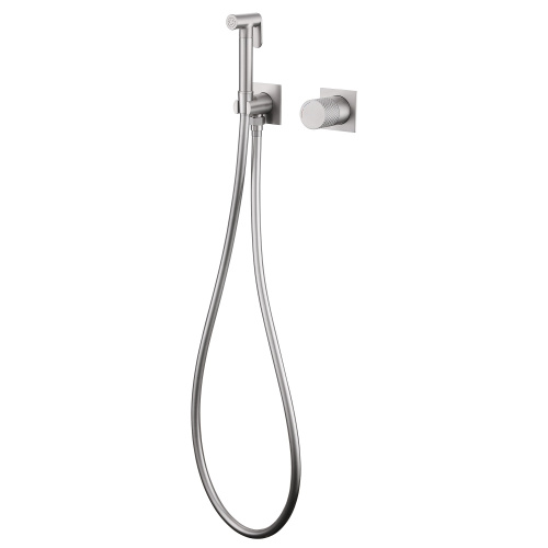 Гигиенический душ со смесителем Abber Rund AF8725SP встраиваемый в стену сатин - фото 2