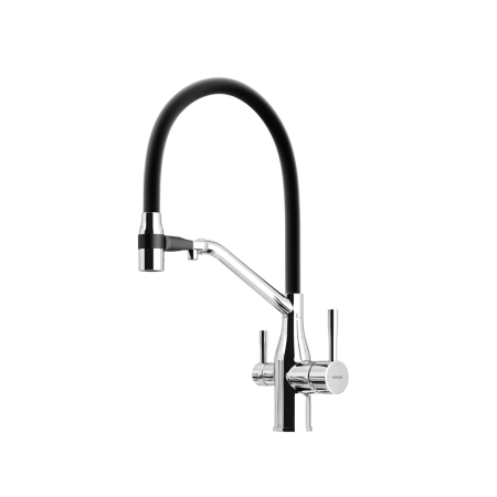 Смеситель для кухни Sancos Orta SC4008CH на мойку хром/черный