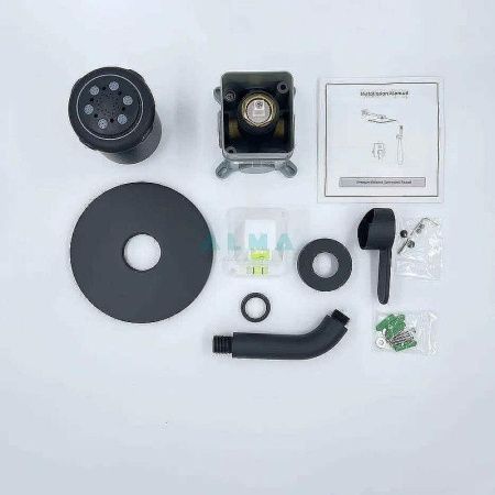 Душевая система ALMAes Bartin TVZ-0895 встраиваемая в стену цвет черный