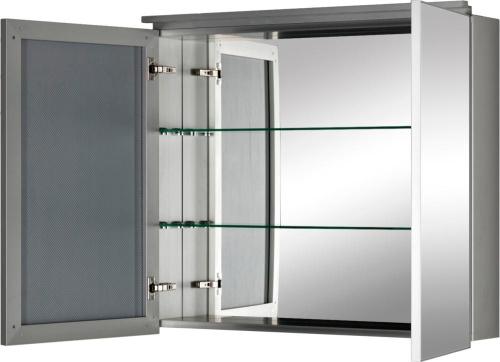 Зеркало-шкаф De Aqua Алюминиум 00261752 80х14х77 подвесной - фото 4 Зеркало-шкаф De Aqua Алюминиум 00261752 80х14х77 подвесной - фото 4