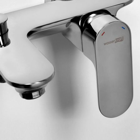 Смеситель для ванны Wasserkraft Dinkel 5800 5801 настенный хром